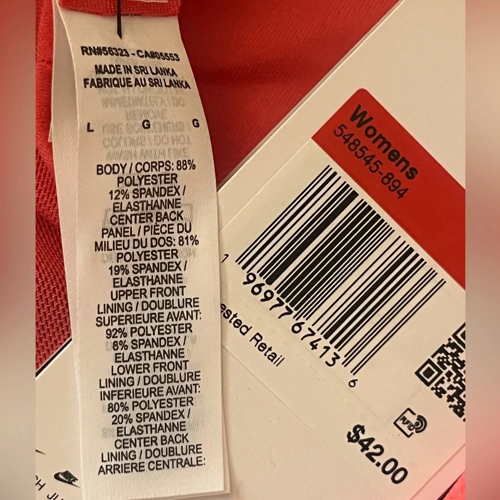 🌟SOLD🌟Nike Victory Shape Sports Bra Women’s Large - Picture 5 of 7